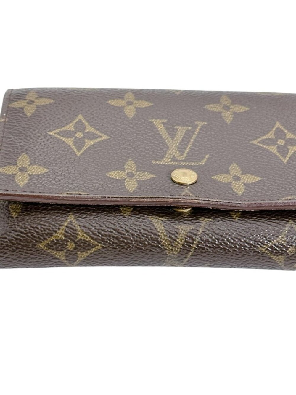 ★SOLD★ Louis Vuitton Monogram L-shaped Zipper Porte Monnaie Vie Tresor Fold - Picture 6 of 15
